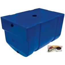 Dynaplas Water Tank, Blue Plastic With Stainless Steel Tap - 60 Litre